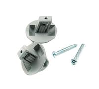 ESC Auto Parts Lot de 2 clips pour pare-soleil Gris Pour Renault Megane Scenic Laguna Twingo Modus Espace Trafic Kangoo