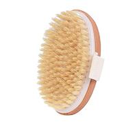 Brossage à sec de poils pour enlever la brosse peau de corps mort brosse sèche outils de beauté Massage Visage Roller (Wood color, One Size)