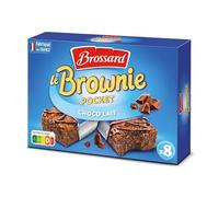 BROSSARD - Le Mini Brownie Chocolat Au Lait 240G : le plaisir fondant à tout moment de la journée ! - Lot De 4 - Vendu Par Lot