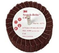 Brosse 3M scotch-brite CB-ZS grain 120 diamètre 75 mm x 1 G