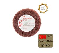 Brosse 3M scotch-brite FF-ZS coarse diamètre 75 mm x 5