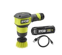 Brosse 4V USB Lithium 2 vitesses Idéal pour nettoyer facilement les éviers, les cabines de douche - Livrée avec 1 brosse multi-surfaces 50 mm et 1 batterie 4V 2,0 Ah USB Lithium - RSCR4-120G