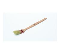 Brosse 5* coudée sur plat épaisse n°60 pour peinture phases solvantées manche bois - ROULOR - 486860