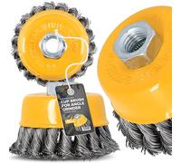 Brosse 75 mm M14 Coupe Conique Disque Rond Meuleuse Torsadée Acier Zopfbürste Perceuse Outils Haute Performance Longue Durée Résistante Travail