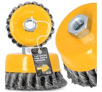Brosse 85 mm M14 Coupe Conique Disque Rond Meuleuse Torsadée Acier Zopfbürste Perceuse Outils Haute Performance Longue Durée Résistante Travail