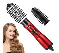 Brosse À Air Chaud Et Sèche-Cheveux - Brosse Rotative Pour Sèche-Cheveux, Lisseur À Cheveux 360 Rotatif Sèche-Cheveux | Ensemble De Coiffure 2 Têtes De Brosse Multifonctionnel Pour Cheveux