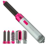 Brosse à air chaud ProfiCare | Coiffeur 4en1 pour boucles, volume, lissage et séchage | 1000W | 3 vitesses | Organiseur inclus | PC HAS 3132 rose