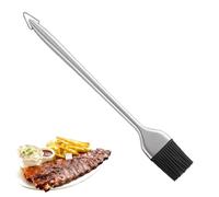 Brosse à badigeonner pour barbecue | Pinceaux en acier inoxydable avec tête amovible | Tête de brosse amovible pour la cuisson, l'étalement de l'huile, la marinade, la sauce barbecue