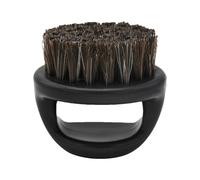 Brosse à barbe avec poils de sanglier, brosse à raser portable pour homme avec poignée, style de cheveux pour le visage pour application d'huile et de baume, convient à la maison, en voyage et au Ba