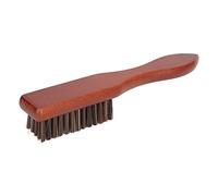 Brosse à Barbe de Barbier, Nettoyant Professionnel en Nylon pour Barbe en Bois Composite Barber Fade Brush Supply Brosse en Nylon avec Barbe Styling Rremoval of Loose Hairs Hair