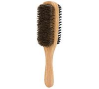 Brosse à Barbe, Double Face Ultime Poils de Sanglier pour Hommes Grande Taille Nettoyage des Poils du Visage Brosse de Modélisation Ergonomique pour la Maison Adoucir Salon de Coiffure Croissance Plus