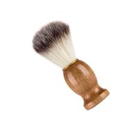 Brosse à Barbe en Bois et Nylon Marron pour Hommes | Poignée Antidérapante, Format Portable, pour Moustaches et Boucs, Voyages D'affaires et Déplacements