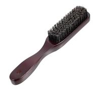 Brosse à Barbe en Bois pour Hommes, Prise en Main Facile, Petite | Noire, Design Ergonomique, Accessoire de Soins Personnels, pour Barbe et Moustache