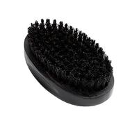 Brosse à barbe en poils de sanglier avec poignée incurvée pour adoucir et nettoyer les anniversaires des hommes Noir Peigne incurvé Moustache Outil de coiffage