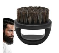 Brosse à barbe en poils de sanglier - Brosse à barbe portable pour homme avec poignée - Coffret cadeau d'entretien pour père, mari, grand-père, séchage rapide