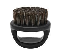 Brosse à barbe en poils de sanglier - Manche de style 6 x 5,5 cm, brosse à poils naturels pour le visage, longueur de de 2 cm pour application de baume à l'huile | Outil de toilettage, en