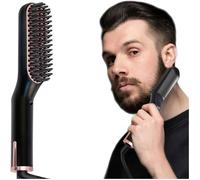 Brosse à barbe et lisseur à barbe pour hommes - Peine chauffé ionique avec 3 températures réglables - pour tous les types de