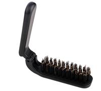 Brosse à barbe pliable - Outil double de qualité pour peigner les moustaches et les moustaches, poils de poche , kit de lissage portable - Pour homme, école, voyage