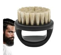 Brosse à barbe portable en poils de sanglier pour homme, coffret cadeau