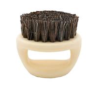 Brosse à Barbe Ronde - Brosse à Barbe Portable en Poils de Sanglier,Coffret Cadeau de Soins de pour Hommes pour père, Mari, Grand-père, séchage Rapide