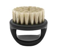 Brosse à barbe ronde - Moulage avec poils de sanglier vintage poignée, outil de coiffure délicat, accessoire de toilettage pour homme | Application facile huile ou baume, usage domestique Co