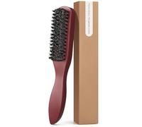Brosse à barbe universelle en poils de sanglier, antistatique, brosse à cheveux en bois pour homme et femme, parfaite pour le soin des cheveux et de la barbe, le toilettage des hommes, le lissage