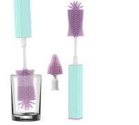 Brosse à biberon électrique,Brosse à biberon électrique, Accessoires pour bébé en silicone Nettoyant biberon automatique, Brosse de nettoyage de bouteille électrique puissante, brosse de bouteille d'e