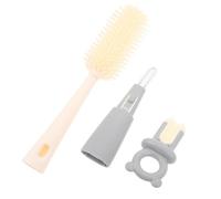 Brosse à Biberon en Silicone à Longue Poignée, Nettoyage Profond | Brosse à Paille Réutilisable, Embout Souple pour Fentes de Couvercle, Usage la Cuisine et Voyage