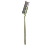 Brosse à bonsaï souple en acier, outil de nettoyage de jardin, conception ergonomique durable et antirouille pour tous les amateurs de bonsaï et les débutants (Tête droite)
