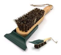 Brosse à bottes avec grattoir - Brosse à chaussures de 33,5 cm de long - Poils rigides avec grattoir de coffre intégré pour enlever la saleté et la boue - Pour chaussures d'extérieur et bottes en