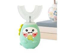Brosse à bouche complète pour enfants - Silicone rose bleu, nettoyage automatique en silicone souple, routine quotidienne des enfants, protection des dents avec mouvement vibrant doux | Brossage