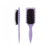 Brosse à Boucles Violette - Définition & Démêlage Doux pour Cheveux Bouclés - Réduit la Cassure, Sans Tirer - Homme & Femme - Idéal pour Sculpter et Styliser les Boucles (Crépus, Frisés, Ondulés)