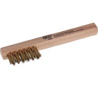 Brosse à bougie avec manche en bois, fil de laiton