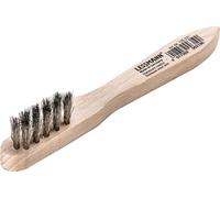 Brosse à bougies L.150mm 0,15mm fil d'acier VA ondulé 3 rangées LESSMANN