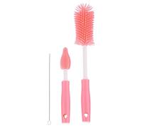 Brosse À Bouteille en Silicone, Réutilisable Et Écologique, 18x2x4x19x30x6cm, Kit De Lavage De Bouteilles, Outil De Brosse De Nettoyage De Paille, pour Flacon, Carafe, Pot, Tasse, Paille