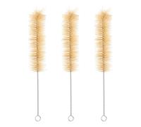 Brosse à Bouteille Goupillon 3 Pièces Acier Inoxydable pour Biberons | Nettoyage des Biberons et Gobelets, Convient aux Tasses et Bouilloires, Lot de Trois, Poils Robustes
