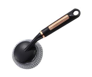 Brosse à casseroles en fil d'acier inoxydable, brosse à vaisselle en acier inoxydable | Gommage à vaisselle en poils d'acier inoxydable - Balai extérieur épurateur de sol mental pour comptoirs, vaisse