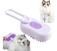 Brosse à chat - Brosses pour chats, Peigne pour épilation à chats | Brosse de toilettage délicate 3 en 1 pour chats avec spray nano brumisé, Peigne autonettoyant pour épilation Anima