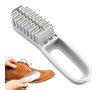 Brosse à chaussures, 2 en 1 à poils doux multifonction, gomme pour baskets avec action de nettoyage douce pour cuir, sac à main, portefeuille, élimination des taches, restauration et protection des