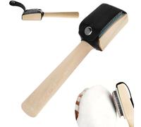 Brosse à chaussures de danse pour ruguer les semelles en cuir - Brosse à gratter professionnelle avec manche en bois avec étui de protection, parfait pour salle de bal, latin
