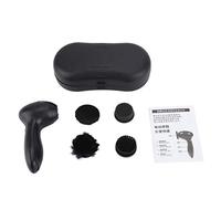 Brosse à Chaussures Électrique Portable, Kit de Nettoyage et Polissage Cuir avec 4 Brosses Interchangeables, Alimentée par Piles AA, pour Chaussures, Sacs, Sièges Auto, Ceintures