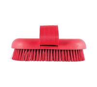 Brosse à cheval 2 en 1, outil de toilettage à poils durs, 25,4 x 12,7 cm, brosse à gratter pour bétail avec construction en éponge, outil de toilettage de bain, cheval avec design durable, accessoire