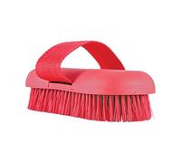 Brosse à cheval - Outil de toilettage à poils durs | Brosse à gratter avec éponge pour le bain, la morte, le lavage de chèvre, vache, bétail, écurie, soins et nettoyage, 16,5 x 2 cm