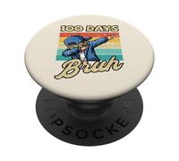 Brosse à Cheveux 100 Jours d'école rétro pour garçons et Enfants PopSockets PopGrip Adhésif