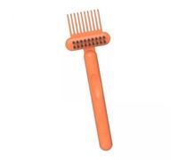 Brosse à cheveux 2 en 1 avec poils denses doux et durs pour un nettoyage rapide du peigne design portable et compact