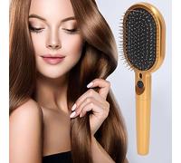 Brosse à Cheveux à Ions Négatifs, Massage Par Vibrations, Démêlante, Brosse De Lissage électronique, Brosse Compacte Portable Pour Femmes
