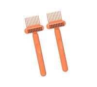 Brosse à cheveux à nettoyage rapide Construction en plastique durable Aspiration sans effort de la saleté Pour tous les types de peignes Pour usage domestique Salon Brosse de nettoyage de peigne