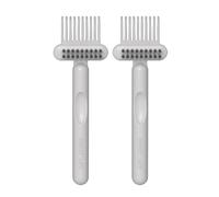 Brosse à cheveux à nettoyage rapide Construction en plastique durable Aspiration sans effort de la saleté Pour tous les types de peignes Pour usage domestique Salon Brosse de nettoyage de peigne