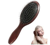 Brosse à cheveux à poils sanglants, pinceau d'extension de cheveux en bois Natrual de 3x9 pouces avec poignée confortable, peigne de massage en ballon pour femmes hommes