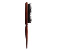 Brosse à cheveux à une rangée - poils de sanglier pour le volume et le contour, idéale pour lisser les pointes du crêpage, queue de cheval parfaite sans raie, robuste et pratique Soins capillaires coi